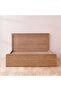 Zirco 150X200 Queen Bed with Storage - Brown Oak L159xW209.8xH102.6cm - 2
