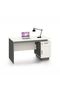 Skive Office Desk with Drawer & Storage - Grey L140xW70xH76cm - 3
