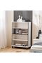Panda Book Case - White & Black Kids Furniture, Engineered Wood, 90x38.2x127cm, 2-Year - 4