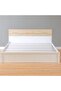 Aurora 150x200 Queens Bed - White/ Natural Oak L156.3xW206.5xH90cm - 4
