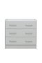 Supreme 3-Drawer Young Dresser - White - Engineered Wood - 2-Year Warranty - Kids Furniture - 2
