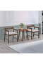 Raytown 1 + 2 Seater Solid Wood Coffee Set - Walnut/Brown