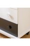 Panda 4-Drawer Dresser in White & Black - Stylish Kids Furniture, Engineered Wood, 2-Year Warranty - 4