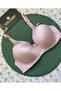Evelyn Shiny Satin Line Detail C Cup Underwire Unpadded Stylish Bra with Tulle Detail on the Front - 4