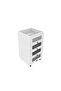 Eldon Make-Up Storage Cabinet - White, 4 Drawers, Engineered Board, 45x45x84cm, 2-Year Warranty - 3