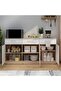 Barbados Sideboard with 3 Drawers & 3 Doors - White/Oak - 2