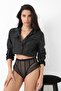 Women's Black Striped Panties Veronica-K1008 - 3