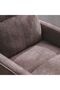 Lathem 1 Seater Fabric Accent Chair w/ Lift + Tilt - Brown L73xW93xH102cm - 3