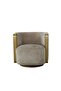 Lizeth Fabric 1 Seater Sofa - Light Brown/Gold L75xW70xH70cm - 3