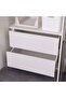 Frazer 6 Door Wardrobe w/ 2 inner drawers - White/Natural oak L243.7xW60xH220cm - 6