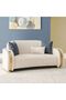 Natsuda 2 Seater Fabric Sofa - Beige/Gold L182xW119xH85cm - 4