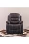 Adric 1 Seater Airleather Manual Recliner - Dark Brown L82xW80xH98cm - 2