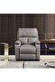 Mystic 1 Seater Fabric Pushback Recliner with Cup Holder - Oatmeal L83xW93xH103cm