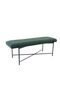 Green Upholstered Arm Bed Bench Ottoman - 122x42x45 cm - Stylish Seating with 2-Year Warranty