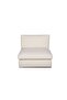 Paddington 1 Seater Armless Fabric Modular Sofa – Ivory L96xW103xH66cm