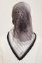 Silk Scarf Nostalgia - 9100-07 Black Gray Twill - 4