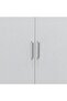 Supreme 5 Door Wardrobe with Mirror - White L199.5xW52xH209cm - 5