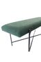 Green Upholstered Arm Bed Bench Ottoman - 122x42x45 cm - Stylish Seating with 2-Year Warranty - 5