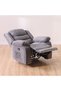 Mina 1 Seater Manual Fabric Recliner with Cupholder and Pockets - Dark Grey L97xW94xH104cm - 7