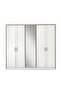 Gordion 5 Door Wardrobe L243xW60xH220cm