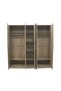 Supreme 5 Door Wardrobe with Mirror - French Sonoma Oak L199.5xW52xH209cm - 2