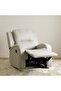 Crimson 1 Seater Fabric Recliner Sofa - Off-White L83xW96xH97cm - 2