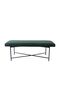 Green Upholstered Arm Bed Bench Ottoman - 122x42x45 cm - Stylish Seating with 2-Year Warranty - 3