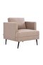 Pescara 1 Seater Fabric Sofa - Caramel Cloud L86.5xW88xH90cm - 3
