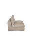 Paddington 1 Seater Armless Fabric Modular Sofa – Mélange Brown L96xW103xH66cm - 3