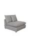 Napoleon 1 Seater Armless Fabric Modular Sofa – Grey L103xW108xH91cm - 2