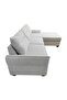 Aspin 3 Seater Reversible Corner Fabric Sofa - Light Grey L263xW85xH89cm - 6