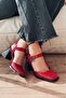 Melora High Heels Red Patent Leather Marry Jane - 6
