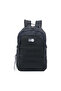 Solid Backpack with Adjustable Straps and Zip Closure - 6x12x21 cms