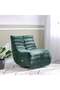 Britan 1 Seater Fabric Recliner - Velvet Green L84xW97.5xH90cm