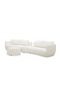 Winter Sectional Fabric Corner Sofa With Storage And Coffee Table - Bright White L461xW118xH90cm - 2