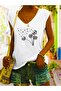 Oversize Sleeveless T-Shirt with Carahindiba Print for Women