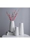 مزهرية سيراميكية بيضاء 9.5×9.5×19.5 سم - 2