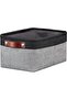 Canvas Linen Storage Baskets with Handles, Foldable Fabric Box for Clothes, Toys, Towels (Grey)