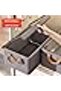 2-Pack Extra Large Linen Storage Bins – Beige Closet Organizers with Metal Frame & Lid for Shelves - 2