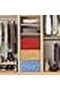 Laheriya Non-Woven Closet Organizer Box with Handle – Blue/Red/Beige, 42×29×22 cm, Set of 3 - 2