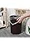 Large Open Top Trash Bin – White Modern Tulip-Style Wastebasket with Removable Inner Bin (Orbicular) - 2