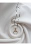 Crescent Necklace - Steel Italian Crushed Chain Crescent Necklace - Steel Necklace - 7