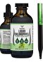 Chlorophyll Liquid Drops - Peppermint Flavored, Natural and Vegan Safe (Rich, Full Texture and Taste, Not Watered Down) for Skin Health, and Immune Function (Liquid Chlorophyll)