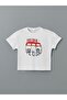 Lcw Eco Crew Neck Printed Short Sleeve Baby Boy Pajama Set with Shorts - 2