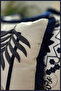 Beauty Flowers Punch Embroidered Patterned Linen Cushion Cover - 3