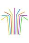Plastic Pipette 8 mm Mixed Color 26 cm (50 Pieces)