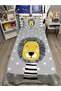 Cute Lion Pattern Single Pique and Pillowcase Bedspread Set