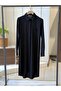 Esilastore Hidden Button Detailed Tunic Black