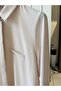 Esilastore Hidden Button Detailed Tunic Beige - 4