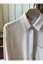 Esilastore Hidden Button Detailed Tunic Beige - 3